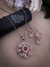 Fancy Designer Latest Oxodize Chain Pendant Set Wholesale Price In Surat

